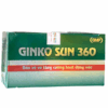 Thuốc Gimko Sun 360 hỗ trợ tuần hoàn não, giảm nguy cơ hình thành cục máu đông và hạn chế di chứng sau đột quỵ(Hộp 10 vỉ x 10 viên)