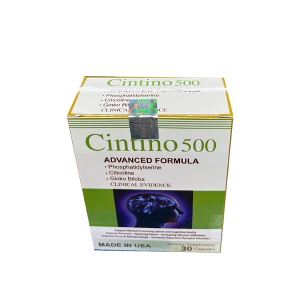 Viên uống hỗ trợ tăng cường tuần hoàn não Cintino 500 (Hộp 30 viên)
