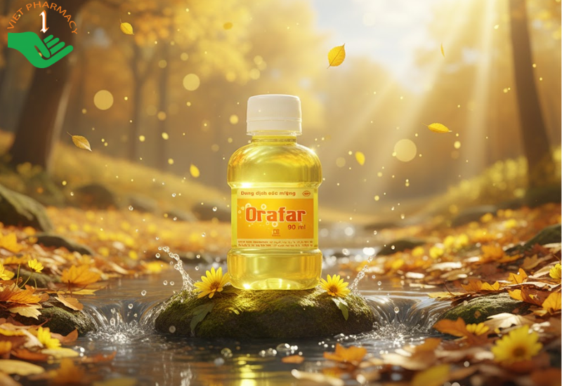 Dung dịch súc miệng Orafar Pharmedic sát trùng miệng khi nhổ răng, sưng nướu răng, viêm họng (Chai 90ml)