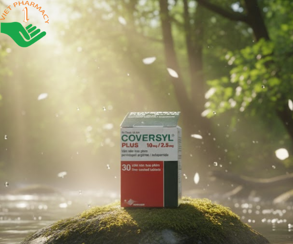Thuốc Coversyl Plus 10mg2.5mg điều trị tăng huyết áp (Hộp 30 viên)