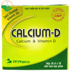 Viên uống Calcium Gluconate Vitamin D3 bổ sung Calci và Vitamin D3 cho cơ thể