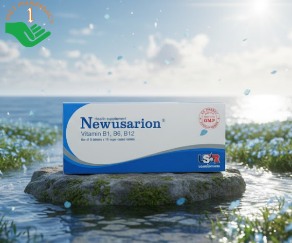 Viên uống Newusarion giảm thiểu các triệu chứng đau dây thần kinh ngoại biên (Hộp 10 vỉ x 10 viên)