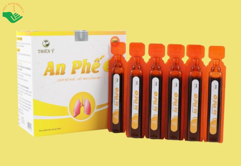 An Phế ST Thiên Ý hỗ trợ bổ phế, giảm ho gió, ho khan, ho có đờm (Hộp 20 ống x 10ml)
