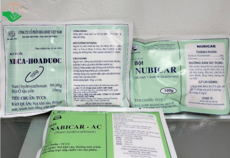 Bột muối NBCA – HOADUOC hỗ trợ giảm các triệu chứng đau dạ dày do thừa acid dịch vị