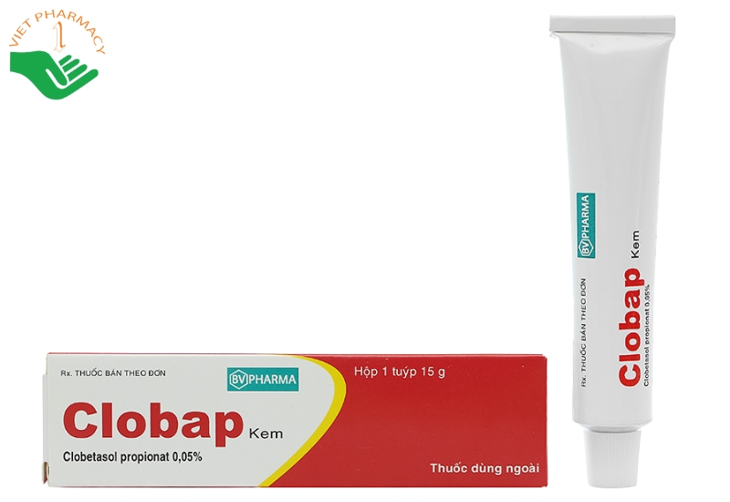 Kem bôi Clobap trị viêm da (1 tuýp x 15g)