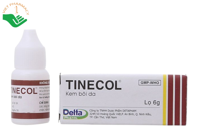 Kem bôi Tinecol trị nấm da, nấm tóc và các loại nấm thân khác (Lọ 6g)