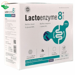 Lacto Enzyme 8+ Plus hỗ trợ bổ sung vi khuẩn có ích cho đường ruột (Hộp 30 gói x 4g)