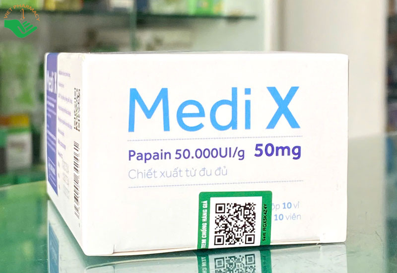 Medi X hỗ trợ giảm viêm, giảm phù nề, chấn thương phần mềm (Hộp 10 vỉ x 10 viên)