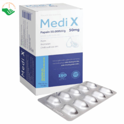 Medi X hỗ trợ giảm viêm, giảm phù nề, chấn thương phần mềm (Hộp 10 vỉ x 10 viên)