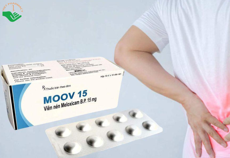 MOOV 15 điều trị viêm xương khớp mạn tính, viêm khớp dạng thấp (Hộp 10 vỉ x 10 viên)