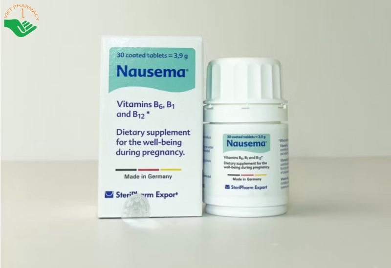 Nausema® hỗ trợ tạo máu, giúp giảm triệu chứng ốm nghén (Hộp 1 lọ x 30 viên)