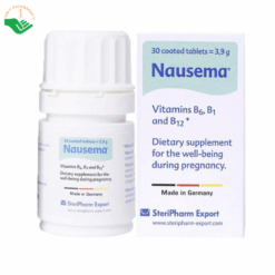 Nausema® hỗ trợ tạo máu, giúp giảm triệu chứng ốm nghén (Hộp 1 lọ x 30 viên)