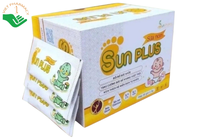 Sữa Non SunPlus hỗ trợ tăng cường sức đề kháng và kích thích hệ miễn dịch tự nhiên cho trẻ (Hộp 30 Gói)