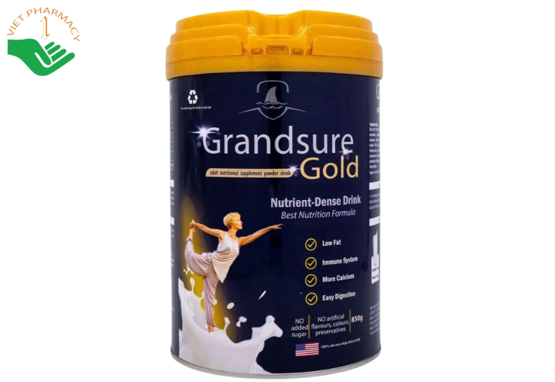  Sữa Non Xương Khớp Grandsure Gold hỗ trợ phòng các bệnh xương khớp (Hộp 850g)