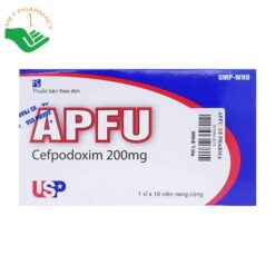 Thuốc APFU 200mg điều trị các nhiễm khuẩn (Hộp 1 vỉ x 10 viên)