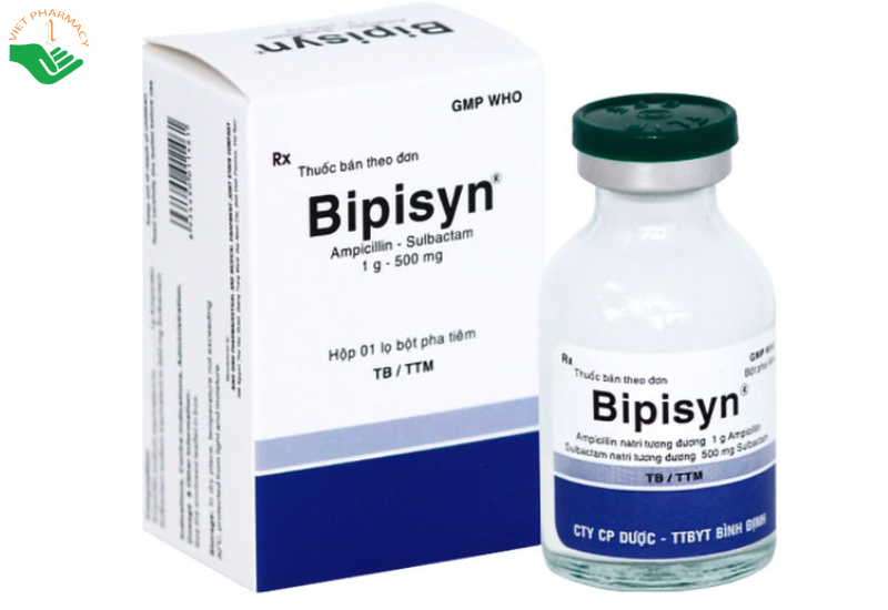 Thuốc Bipisyn điều trị nhiễm khuẩn (Hộp 10 lọ bột pha tiêm)