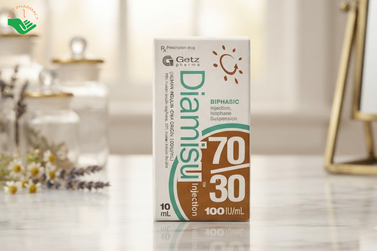 Thuốc Diamisu 70/30 điều trị đái tháo đường (Hộp 1 lọ 10ml)