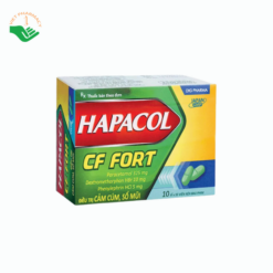 Thuốc Hapacol CF Fort giảm đau, hạ sốt và trị cảm cúm (Hộp 10 vỉ x 10 viên)