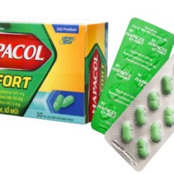Thuốc Hapacol CF Fort giảm đau, hạ sốt và trị cảm cúm (Hộp 10 vỉ x 10 viên)