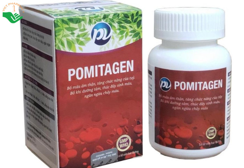Thuốc Pomitagen hỗ trợ điều trị suy tủy, giảm tiểu cầu, bạch cầu (Hộp 60 viên)