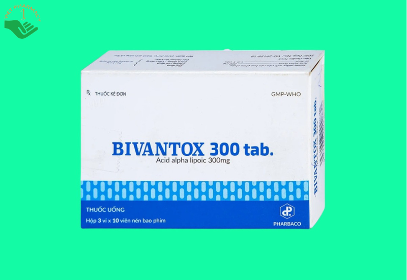 Thuốc uống Bivantox 300 Pharbaco hỗ trợ điều trị rối loạn cảm giác ở những bệnh nhân đái tháo đường (3 vỉ x 10 viên)