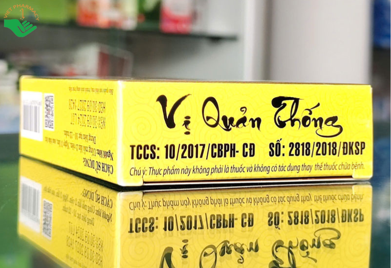 Vị Quản Thống hỗ trợ bảo vệ niêm mạc dạ dày, làm lành các vết thương (Hộp 3 vỉ x 10 viên)