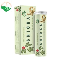 Viên sủi Shioka hỗ trợ điều trị u xơ tử cung và u nang buồng trứng (Hộp 1 lọ 20 viên)