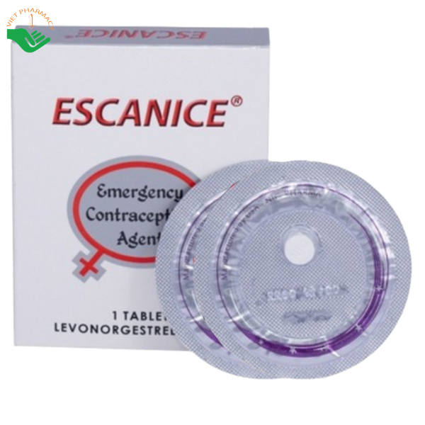 Viên tránh thai khẩn cấp ESCANIC sau giao hợp (Hộp 1 vỉ x 1 viên)