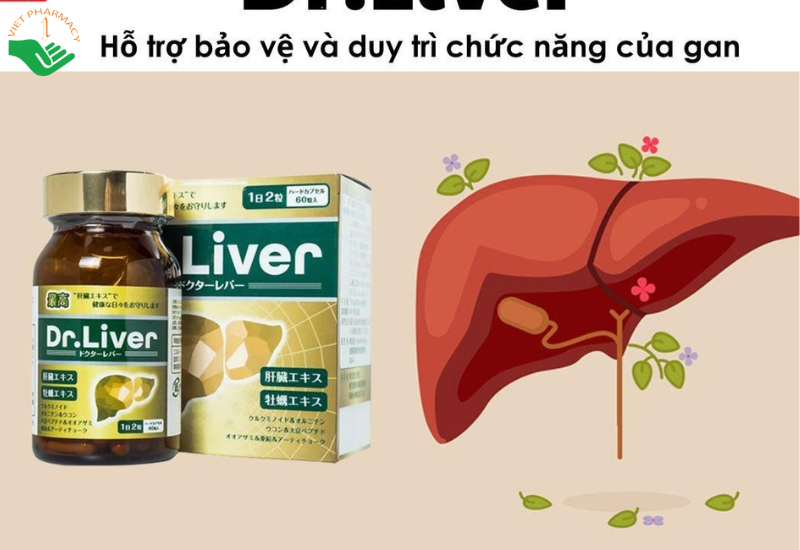 Viên uống bổ gan tăng cường giải độc gan Dr. Liver Jpanwell (60 viên)