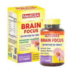 Viên uống Brain Focus MediUSA hỗ trợ trí não, tăng cường trí nhớ (Hộp 1 lọ 30 viên)