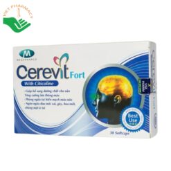 Viên uống Cerevit Fort hỗ trợ tăng cường tuần hoàn não bộ (Hộp 30 viên)