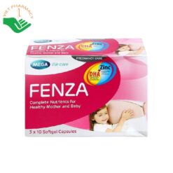 Viên uống Fenza bổ sung vitamin và khoáng chất cho phụ nữ mang thai (Hộp 3 vỉ x 10 viên)