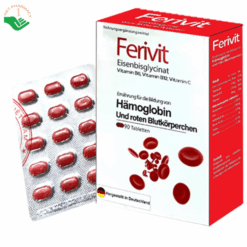 Viên uống Ferivit hỗ trợ bổ sung sắt, hỗ trợ khả năng tạo máu (Hộp 3 vỉ x 10 viên)