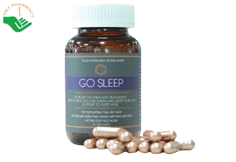 Viên uống Go Sleep hỗ trợ giấc ngủ ngon, an thần và tăng cường trí nhớ (Hộp 60 viên)