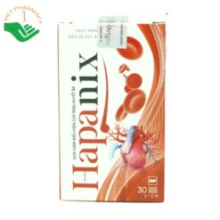 Viên uống Hapanix hỗ trợ cho người cao huyết áp và giảm cholesterol máu (Hộp 30 viên)