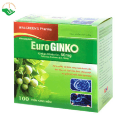 Viên uống hỗ trợ hoạt huyết, tăng cường tuần hoàn máu não Euro Ginko Gold HD Pharma (100 viên)