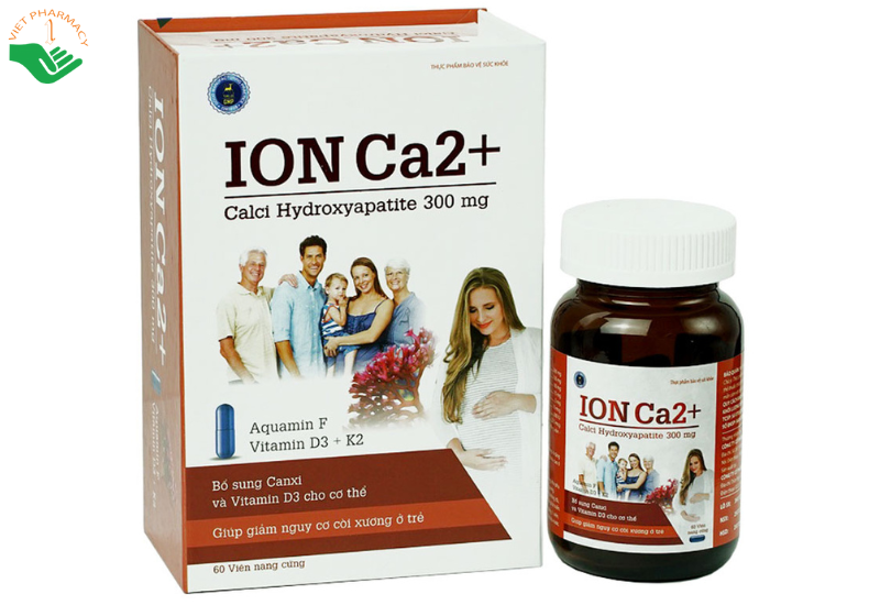 Viên uống ION Ca2+ hỗ trợ giảm nguy cơ còi xương và phát triển chiều cao (Lọ 60 viên)
