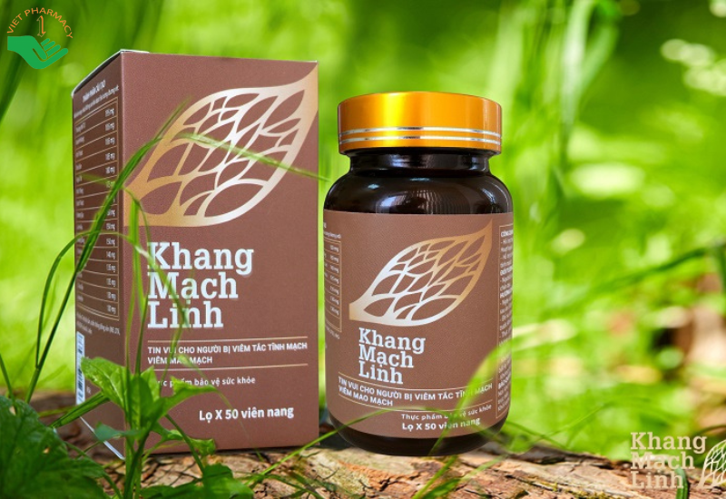 Viên uống Khang Mạch Linh hỗ trợ tăng cường sức bền thành mạch, hoạt huyết (Hộp 50 viên)