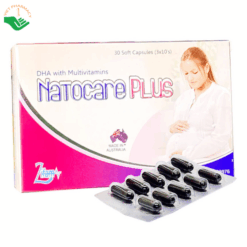 Viên uống Natocare Plus hỗ trợ bổ sung vitamin và khoáng chất (Hộp 3 vỉ x 10 viên)