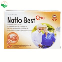 Viên uống Natto Best Q10 hỗ trợ cải thiện suy giảm trí nhớ, thiểu năng tuần hoàn não, (Hộp 3 vỉ x 10 viên)