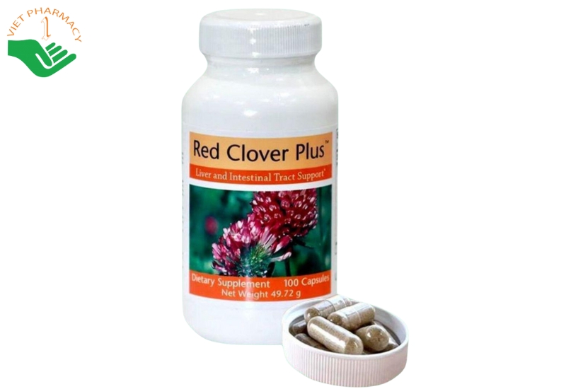 Viên uống Red Clover Plus hỗ trợ tăng chức năng gan và thanh lọc cơ thể (Hộp 100 viên)