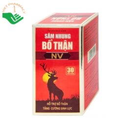 Viên uống Sâm Nhung Bổ Thận NV Hỗ Trợ Bổ Thận Và Tăng Cường Sinh Lực Nam Giới (Hộp 30 Viên)