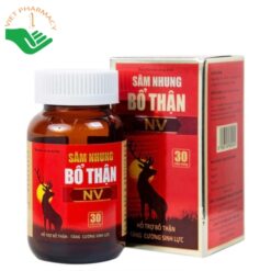 Viên uống Sâm Nhung Bổ Thận NV hỗ trợ bổ thận và tăng cường sinh lực nam giới (Hộp 30 viên)
