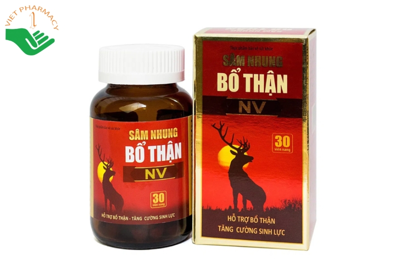 Viên uống Sâm Nhung Bổ Thận NV hỗ trợ bổ thận và tăng cường sinh lực nam giới (Hộp 30 viên)