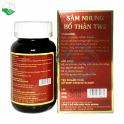 Viên uống Sâm Nhung Bổ Thận TW2 hỗ trợ bổ thận, tráng dương, mạnh gân cốt (Hộp 1 lọ x 40 viên)