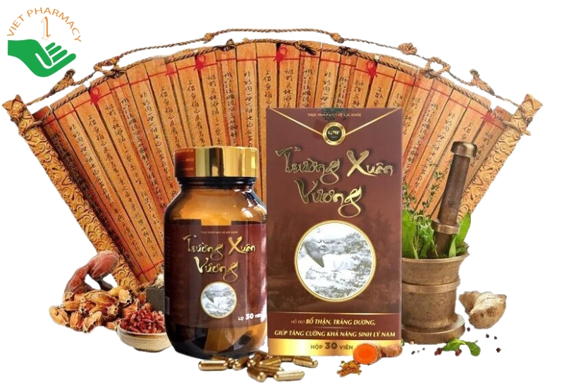 Viên uống Trường Xuân Vương hỗ trợ tăng cường khả năng sinh lý nam (Hộp 30 viên)