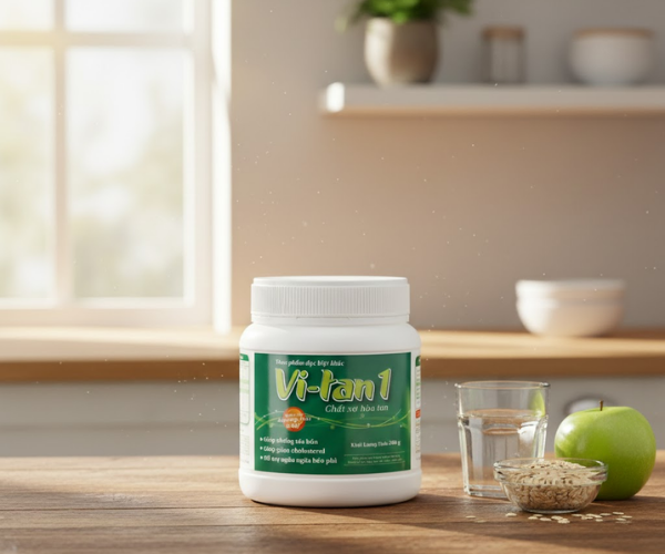 Viên uống ViTan 1 cải thiện nồng độ cholesterol và hỗ trợ hệ tiêu hóa (Hộp 1 hũ 200g)