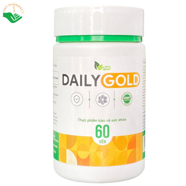 Viên uống Vitera Daily Gold hỗ trợ tăng cường sức khỏe và nâng cao sức đề kháng (Hộp 60 viên)