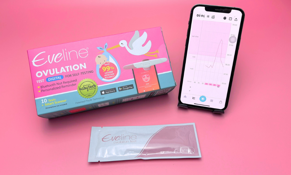 Hệ thống AI trong app tính rụng trứng Eveline Care dựa vào kết quả đo thực tế để đánh giá khả năng rụng trứng của từng trường hợp chính xác hơn