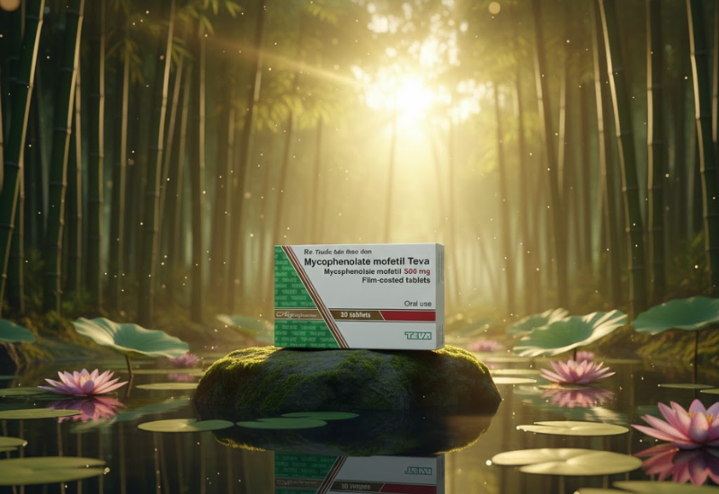 Thuốc Mycophenolate mofetil Teva 500mg dự phòng thải ghép cấp tính (Hộp 3 vỉ x 10 viên)